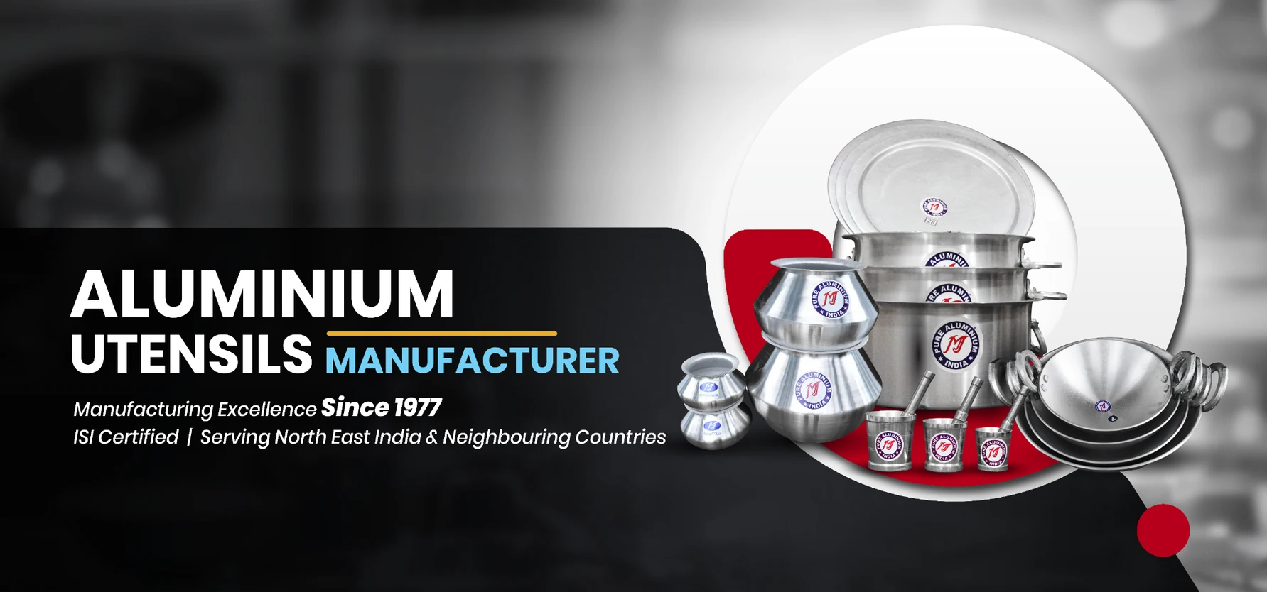 Aluminium Utensils Banner